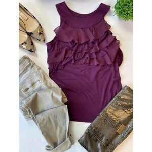 Maurices Purple Sleveless Tank Blouse Sz S